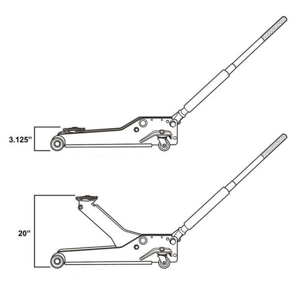 7c1e96de8a8e4f4b86a7a3afba19aac5 Husky HD0012065014-BD 3-Ton Low Profile Floor Jack with Quick Lift with 14 in. 13 Pocket Rolling Tool Bag