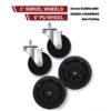 17 Gal Electric Oil Drain with 110V Pump & 8 Ft Hose,Low Profile & T Folding Handle Oil Drain Cart for Truck Cars SUVs