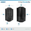 Encode Plus Smart Wi-Fi Lock for Front Door, Keyless Entry Deadbolt, Unlock with Apple Watch, Built-in WiFi and App Control, Easy Install, Alexa & Apple HomeKit Compatible, Matte Black