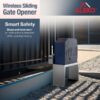 ALEKO 40-ft Slide Universal Battery Driveway Gate Opener Kit (Solar Compatible)