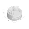 61” Wide Barrel Chair