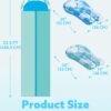 JOYIN 32.5FT Water Slide and 2 Inflatable Boards, Extra Long Double Lawn Heavy Duty Splash Mat Pad with Sprinkler for Kids Adults Backyard Summer Water Toy Outdoor Fun, Blue, Orange