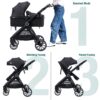 2 in 1 Baby Stroller, Convertible Bassinet Pushchair for Infants and Newborns 0-36 Months