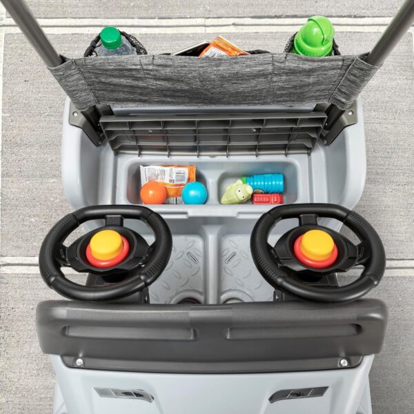 7cc12808a8e441209ed71c38fb4c20fd Step2 Side-by-Side Push Around SUV, Kids Push Car, 2 Seats, Stroller Substitute, Includes Seat Belts & Horns, Made of Durable Plastic, Max Weight 100 lbs., For Toddlers 1.5-5 Years Old, Blue