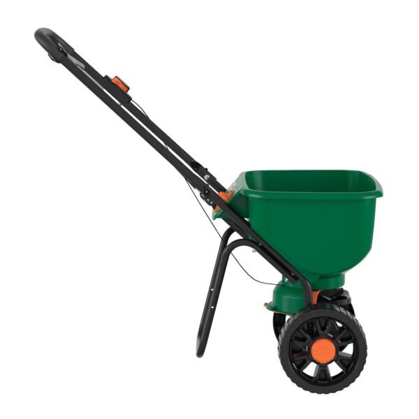7cf2aa6323be40d1bec6b13fa189fea5 Turf Builder EdgeGuard DLX Broadcast Spreader 15,000 sq. ft.