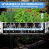 Raised Garden Bed with Legs and Wheels, Self-Watering Planter Box, Wicking Bed, Galvanized Metal Elevated Raised Bed Cart with Drainage Hole and Liner for Indoor Outdoor Gardening