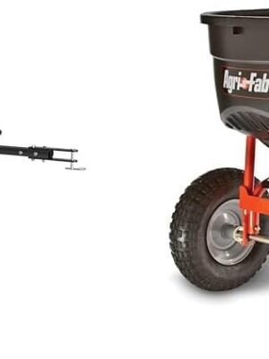 Agri-Fab 45-0604 18′′ x 48′′ Tow Behind Poly Lawn Roller 550 lbs Weight with Water, Poly Drum and Steel Frame, with Plug. Designed for Lawn and Garden Tractors