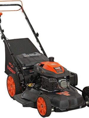 YG2860 22′′ 201cc 3-in-1 Gas Self-Propelled Lawn Mower with CVT and High Wheels
