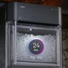 Countertop Nugget Ice Maker | Ice Machine with WiFi Connectivity | Smart Home Kitchen Essentials | Black Stainless