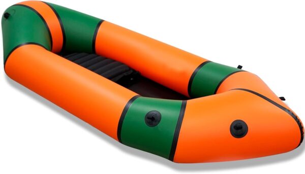 7d36bfa5c223428393f9e75aee7dcb6c Lightweight Packrafts, TPU Inflatable Kayak for Flat Water Rafting Camping Trip/Fishing/Water Adventures 1 Person/2 Person Packraft, 330lb/660lb Weight Capacity