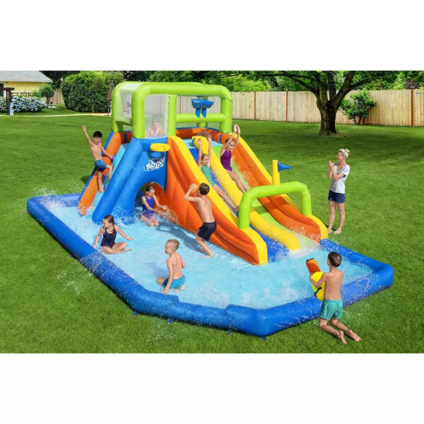 7d43fe9762a64d05a4a4a356d08ae653 H20GO! Wild Tide Mega Inflatable Water Park from Bestway