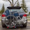 SILVER SPRING MWCC 100 lbs. Manual Wheelchair Carrier with Tilting Platform
