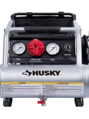 Husky 3300113 1 Gal. Portable Electric-Powered Silent Air Compressor