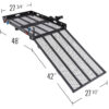 SILVER SPRING SC400-V2 500 lbs. Capacity Hitch-Mounted Folding Steel Wheelchair or Scooter Carrier with 42 in. L Ramp