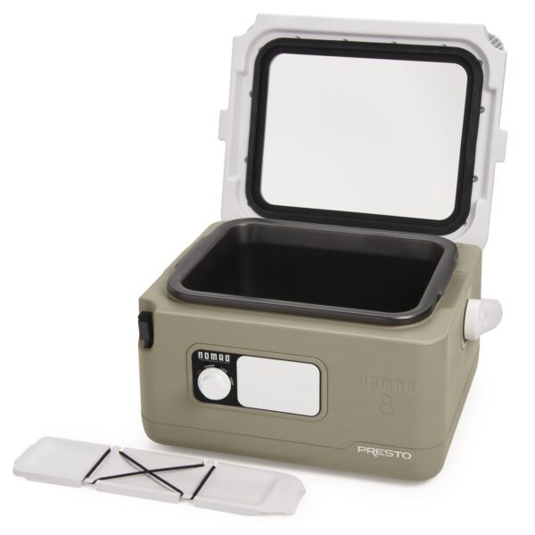 7ece669048b04ee3b2344f6dd5e1be15 8-Quart Nomad Traveling Slow Cooker in Tan