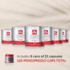 illy Coffee iperEspresso Capsules Single-Serve Coffee Capsules Pods, 21 Count, 6 Pack