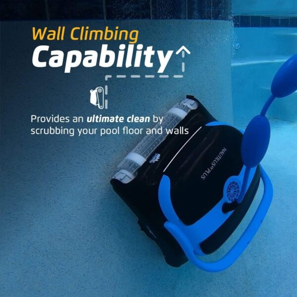 7f36fafc85dc4ca0bef1bc69b912ce5d Robotic Pool Vacuum Cleaner All Pools up to 33 FT – Wall Climbing Scrubber Brush