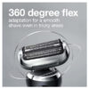 Braun Series 7 7085cc Flex Rechargeable Wet Dry Men s Electric Shaver with Clean Charge Station, Stubble Beard Trimmer