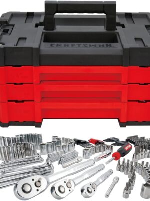Craftsman 262-Piece Mechanic Tool Set, Master Socket Set with 3-Drawer VERSASTACK Tool Box, SAE/Metric Set (CMMT45309)
