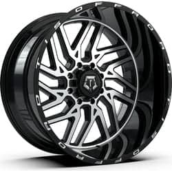 TIS 544MB 20 10 6 135/6 139.7 -25et Machined Gloss Black Wheel