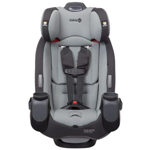 Grow and Go All-in-One Slim Convertible Car Seat, Rear Facing, 5-40 lbs, Forward Facing (30–65 lbs), High Back Booster Seat 40-100 pounds, Aqua Pop