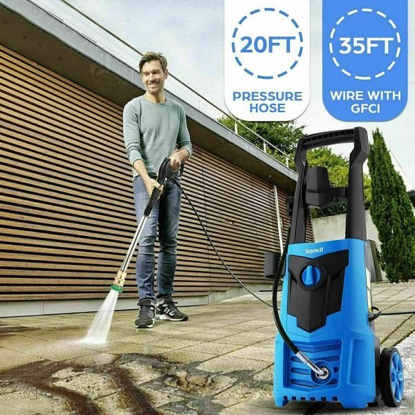 8057fe88db5740fbbb7409ab81f5d7b8 Electric Pressure Washer 3000PSI, 2.4GPM High Power Washer Cleaner NEW