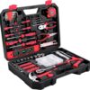 KINGTOOL Home Tool Set Kit – 286 PCS Home Auto Repair Tool Kit with Rolling Tool Box, Mechanic Tool Sets with 21V Max Cordless Power drill, Perfect for Homeowner, Diyer, Handyman