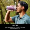 Ninja Blast Max, Portable Blender + Twist & Go, Personal Blender, Ninja Blender, Smoothie, Blend, Ice Crush, 3 Programs, Cordless, 22oz removable Vessel, Dishwasher Safe, Leakproof, Sea Glass, BC251MT