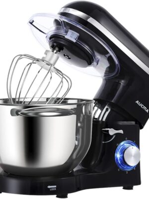 Aucma Stand Mixer, 6.5-QT 660W 6-Speed Tilt-Head Food Mixer, Kitchen Electric Mixer