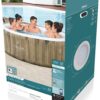 Bestway SaluSpa Miami EnergySense AirJet Inflatable Hot Tub Spa (71′′ x 26′′) | Portable Hot Tub with 2 Covers (1 Energy-Efficient Thermal Cover and 1 Standard Cover) | Fits Up to 2-4 Persons | Black