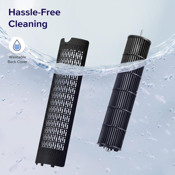 82087ae728d249a981e24f677bd43b68 LEVOIT Tower Fan for Bedroom, Standing Fan that Blows Cold Air for Home, 28dB Quiet for Sleep, Remote, 90° Oscillation, 12H Timer, 25ft/s Velocity, 5 Speeds, 4 Modes, Bladeless 36 inch, White