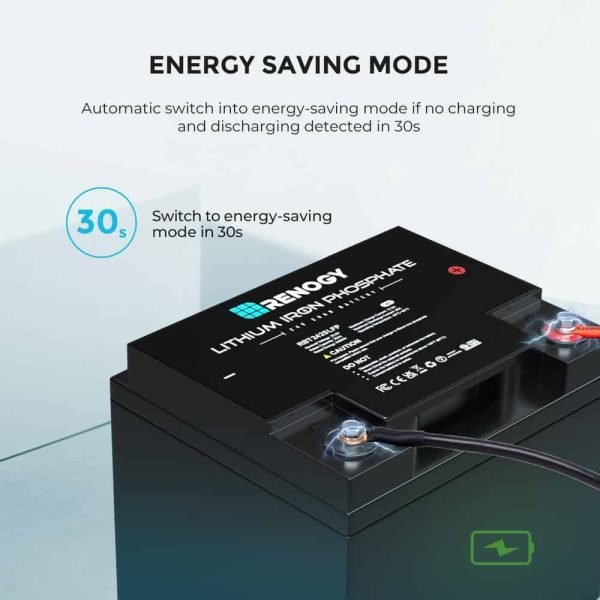 Renogy RBT2425LFP-US 24-Volt 25Ah LiFePO4 Deep Cycle Lithium Battery, Over 2000 Cycles, Backup Power Perfect for Off-Grid