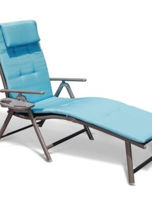 Outdoor Lightweight Folding Chaise Lounge Chair For Patio Lawn Beach Pool Side Sunbathing