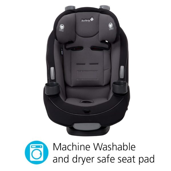 Grow and Go All-in-One Slim Convertible Car Seat, Rear Facing, 5-40 lbs, Forward Facing (30–65 lbs), High Back Booster Seat 40-100 pounds, Aqua Pop