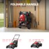 21′′ Steel Deck Gas Lawn Mower, Heavy-Duty 3-in-1 Push Mower, 144cc 4-Stroke Engine, 6-Position Height Adjustment, Large 1.4 Bushel Grass Catcher, Durable & Efficient for Yard & Garden