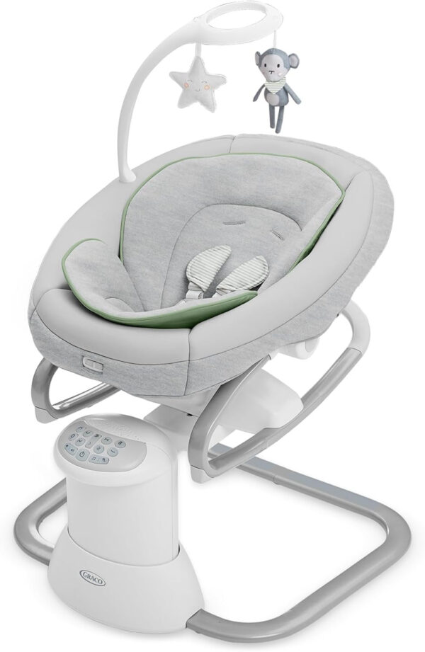 Soothe My Way with Removable Rocker, Madden – Versatile Baby Swing & Portable Rocker