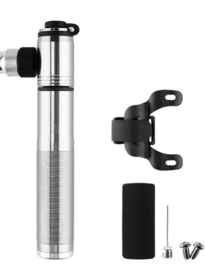 Mini Bike Pump with CO2 Valve Fits Presta Schrader