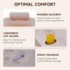 Inflatable Adult Bath Tub, Free-Standing Blow Up Bathtub with Foldable Portable Feature for Adult Spa with Electric Air Pump (High-Density PVC)