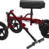 Knee Scooter for Foot Surgery, Leg Walker for Broken Foot Ankle Injuries, Dual Braking System Lightweight & Foldable Rolling Crutch Alternative (Red)