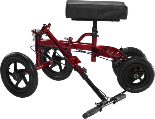 84021a03c66b49219f680e182e46e1e7 Knee Scooter for Foot Surgery, Leg Walker for Broken Foot Ankle Injuries, Dual Braking System Lightweight & Foldable Rolling Crutch Alternative (Red)