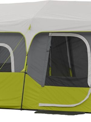 Core 9 Person Instant Cabin Tent – 14′ x 9′, Green (40008)