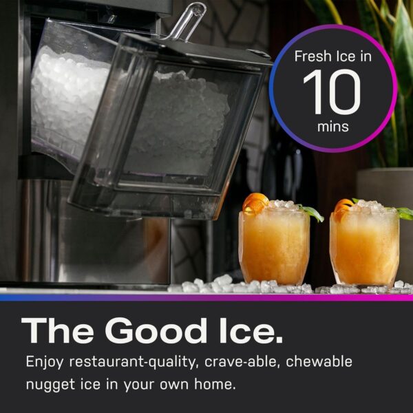 GE Profile Opal 2.0, pellet ice maker with WiFi and smart connectivity, chewable and breakable countertop ice maker, 38 pounds 24 hours
