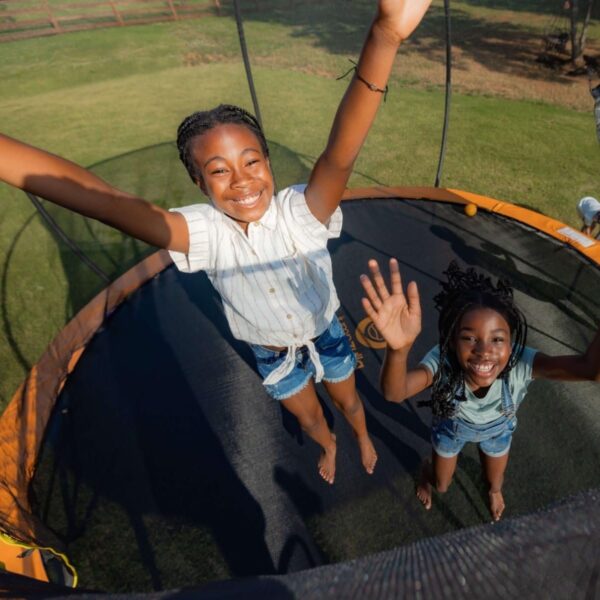 JUMPZYLLA Trampoline 8FT 10FT 12FT 14FT 15FT 16FT Trampoline with Enclosure – Recreational Trampolines with Ladder and AntiRust Coating, ASTM Approval Outdoor Trampoline for Kids