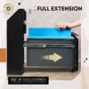 DEVAISE 3 Drawer Mobile File Cabinet Under Desk Office, Fully Assembled Except Casters, Letter/Legal Size, Black