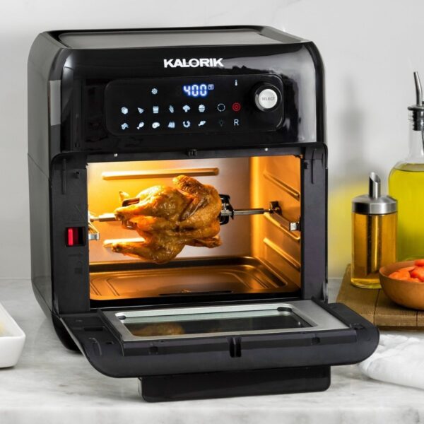 85d623ec937e4d57a3c03693b915daa5 10 Quart Air Fryer Oven, Black