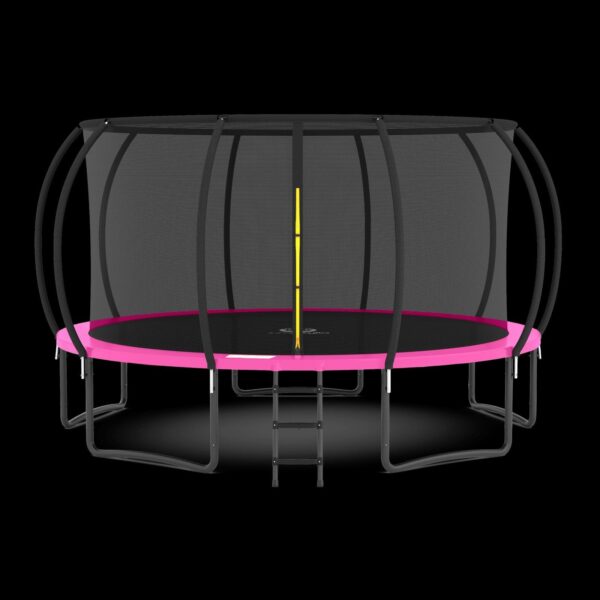 85f91490d0db4060afde86ad9eab25e0 16FT Trampoline with Enclosure & Double Color Pad Cover