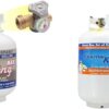 Pound Steel Propane Tank Cylinder with OPD Valve and Built-in Gauge, 20 lb Vertical-Flame King