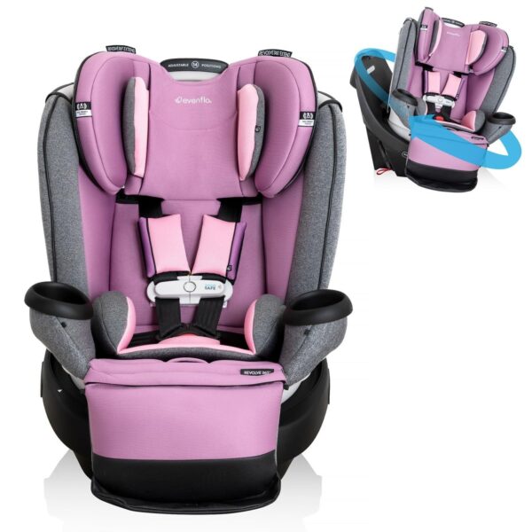 Revolve360 Extend Convertible Car Seat with 360 Degree Rotation, Extended Rear-Facing, Forward-Facing, Booster Mode, and Secure Latch Install, Revere Gray