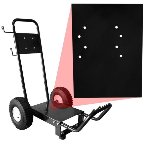 86ad67161d3f40aea90dd38446a99de6 Washer Professional Pressure Washer Cart Frame with Wheels and Push Handle