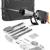 Demolition Jack Hammer, 1350 BPM Concrete Breaker 6pcs Chisels Bit Chipping with Case, 2200W Electric Jackhammer Heavy Duty, Black